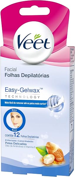 Cera Fria Facial Veet para Peles Delicadas
