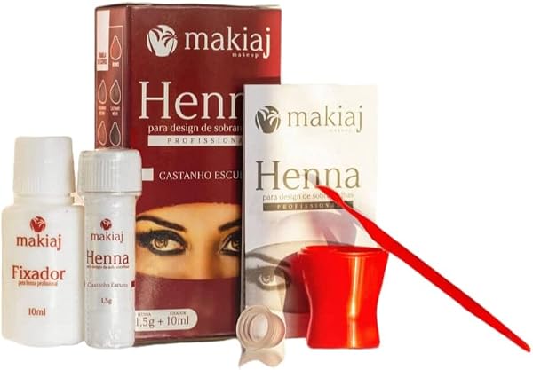 Henna Makiaj Castanho Escuro