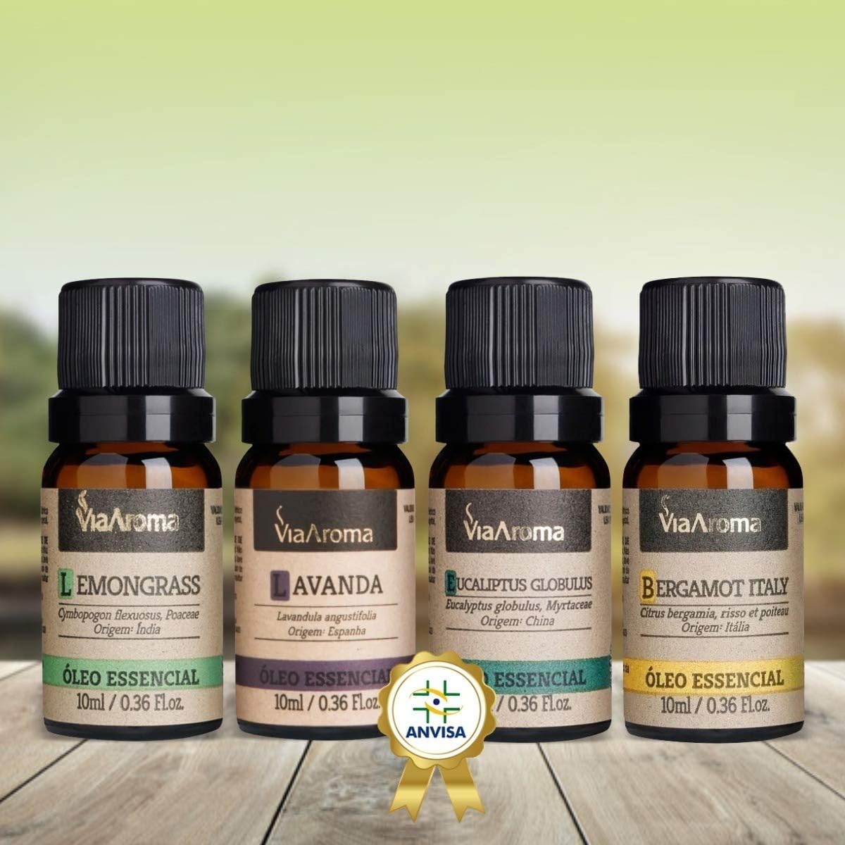 Kit de 4 Óleos Essenciais Via Aroma