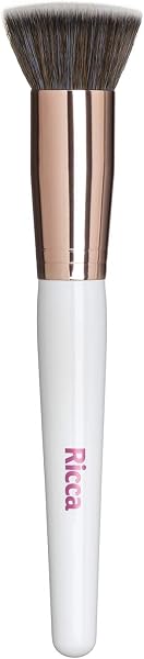 Pincel de Maquiagem Ricca Rose Gold