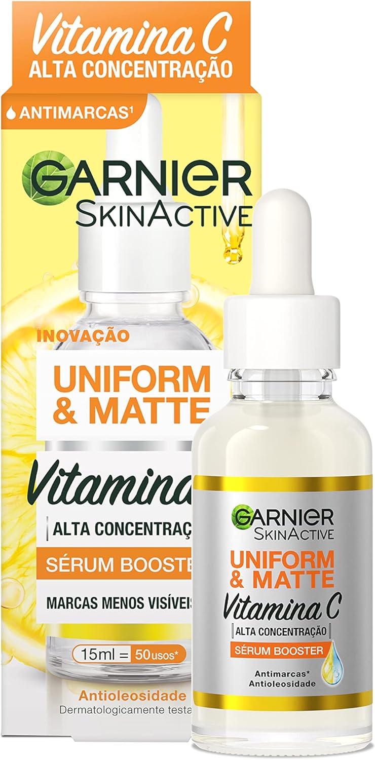 Sérum Facial Antimarcas Garnier Uniform & Matte Vitamina C